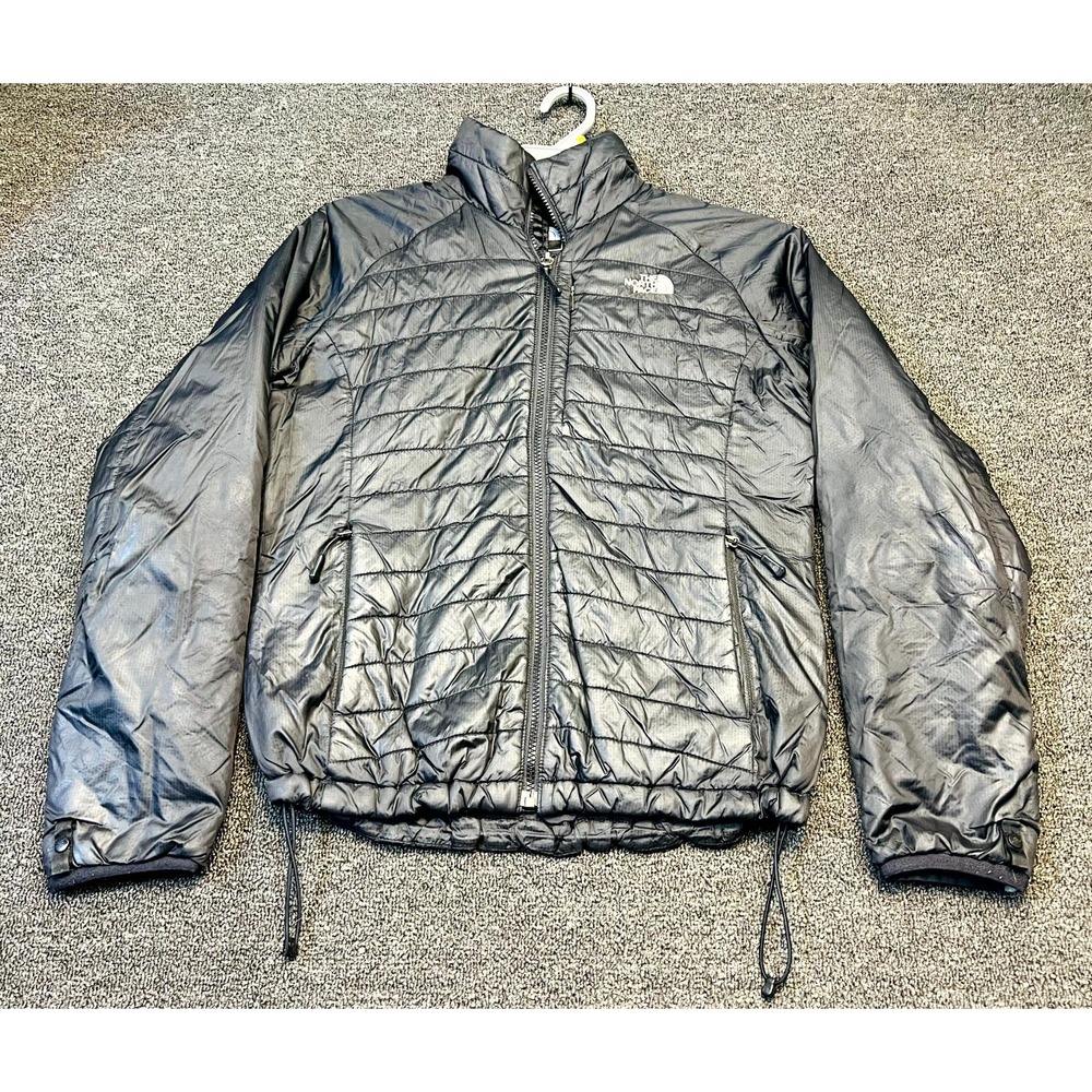 The North Face Thermoball Primaloft Jacket Womens Medium Black Nylon Full Zip